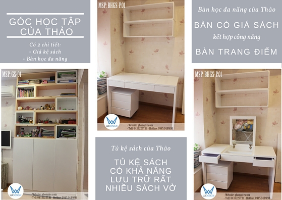 Album bộ phòng ngủ màu trắng của Thảo 